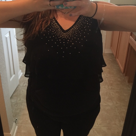 Charlotte Russe sequins crop top - Picture 1 of 3