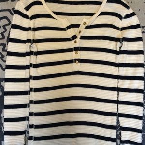 {J. Crew} Striped Thermal