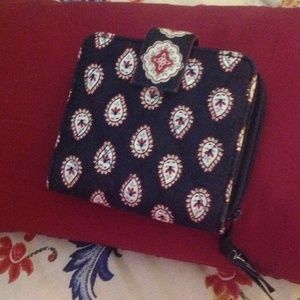 Black and red wallet
