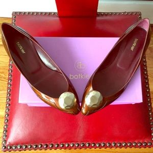 Botkier Copper Patent Leather Flats