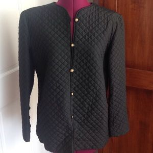 Vintage Chanel Black Quilted Jacket