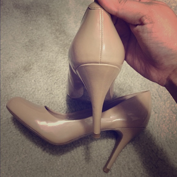 Nude Almond Toe Heels