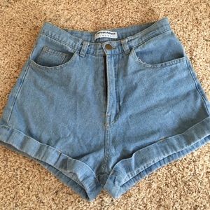 American Apparel high waisted shorts