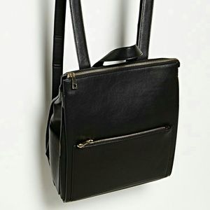 Faux leather Forever 21 backpack.