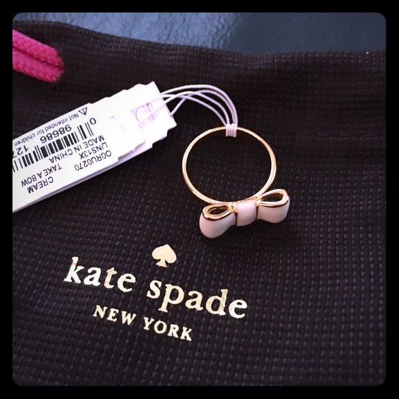 kate spade Jewelry - Kate Spade Cream Take a Bow ring