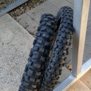 Front and back dirt bike tires
