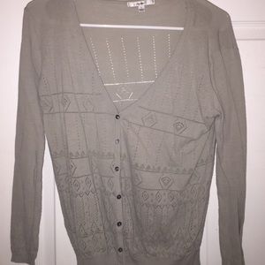 Gray cardigan