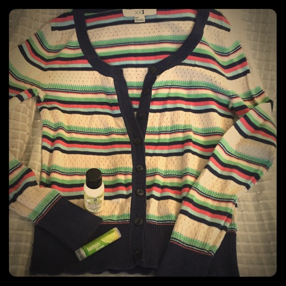 Knitted Striped long sleeve Sweater Top