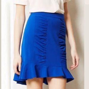 Sale Anthropologie HD Paris pencil skirt blue sz 6
