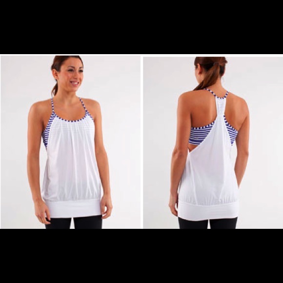No Limit Tank (Pigment Blue and White)