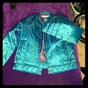 Awesome silky blue jacket