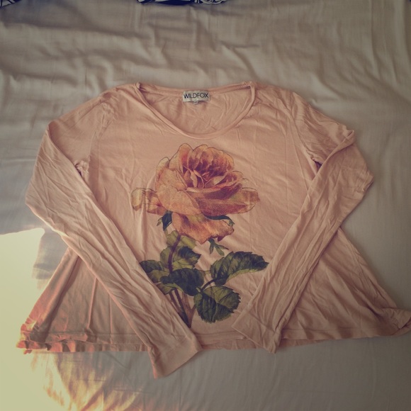 Wildfox rose top