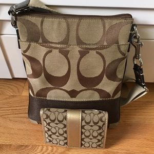 Signature Coach crossbody AND matching wallet!