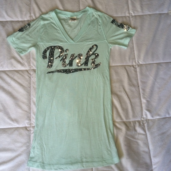 PINK sequin t shirt