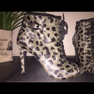 Jessica Simpson- Luxury Leopard Half Calf Booties!