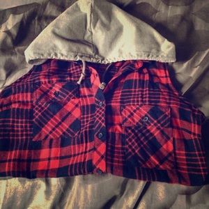 Sleeveless flannel