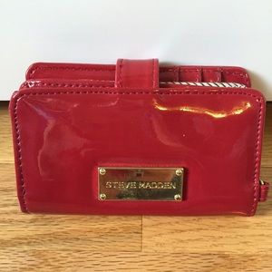 Red Steve Madden patent leather wallet!