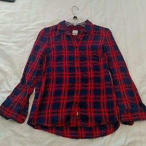 Gap Plaid Flannel Button Up