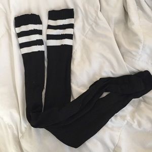 American apparel thigh high tube socks