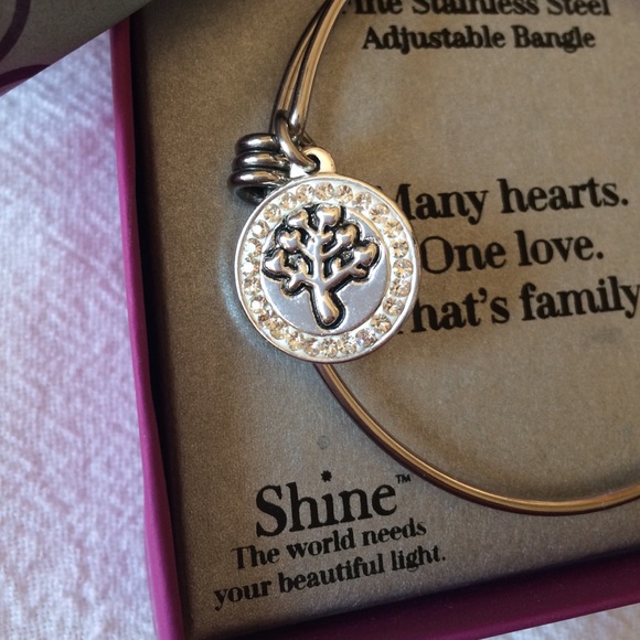 NWT Stainless Steel FAMILY Adjustable Bracelet - Picture 2 of 4