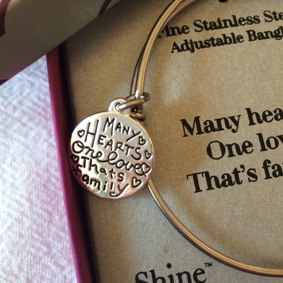 NWT Stainless Steel FAMILY Adjustable Bracelet - Picture 3 of 4