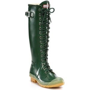 Hunter Gloss Watling Lace-Up Rain Boots
