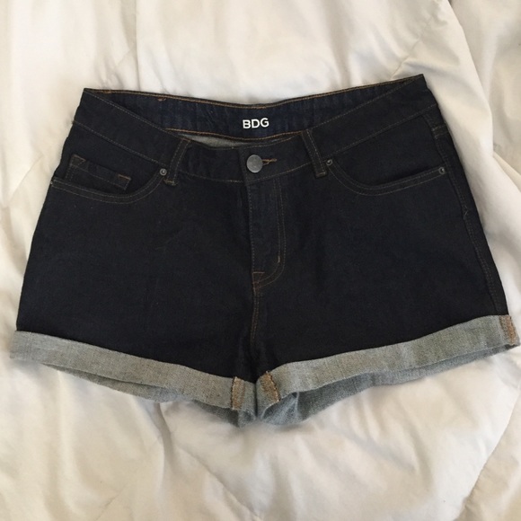 BDG urban outfitters dark denim shorts