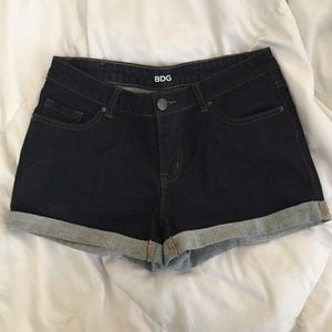 BDG urban outfitters dark denim shorts
