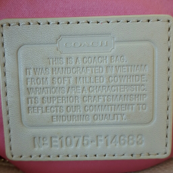 Coach Pebbled Leather Hamilton Tote-Authentic - Picture 4 of 4