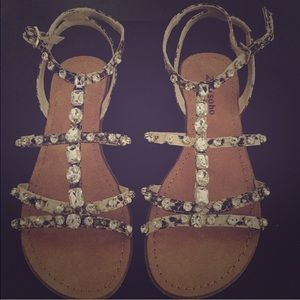 Zigisoho- Natural Multi Color Flat Sandal