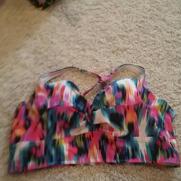 Tye dye longline swim top. And bottoms