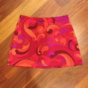 Bright funky mini skirt
