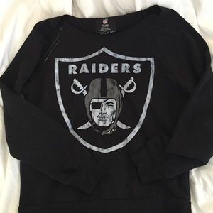 Raiders slouchy neck sweater