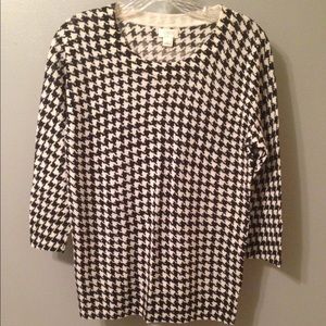 J Crew Houndstooth Sweater