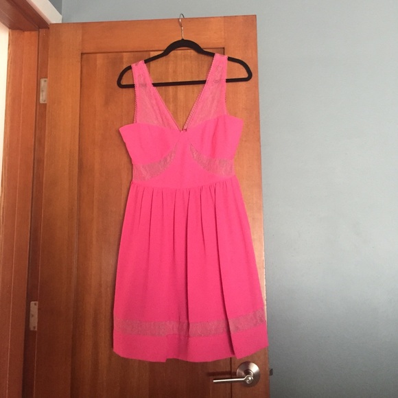 Max & Cleo Dresses & Skirts - Max & Cleo 👗Lace Inset Crepe Fit & Flare Dress