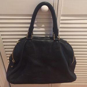 JCrew awesome black leather bag