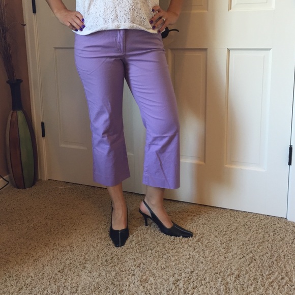 Light purple Capri pants length 32", size 8