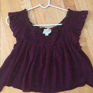 Pascun L.A. HEARTS Maroon top