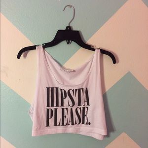 Hipsta Please crop top