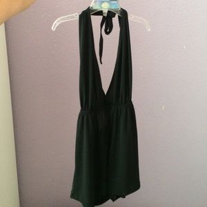 Brandy Melville black halter romper