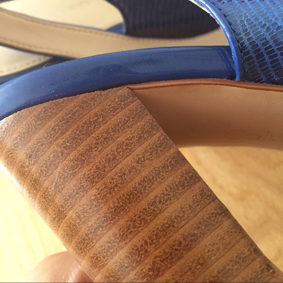 Calvin Klein Blue strappy Heels - Picture 3 of 4