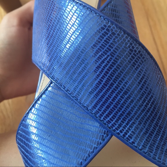 Calvin Klein Blue strappy Heels - Picture 4 of 4