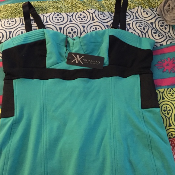 Kim Kardashian Kollection Teal Dress- large