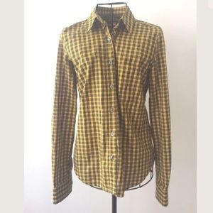 Steven Alan Yellow L/S Plaid Button Down Shirt