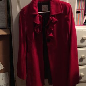 Brand new red wool old navy peacoat