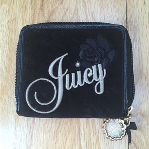 Juicy Couture Black and Gold Wallet