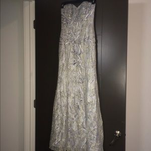 Lace sweetheart gown with beaded detailing