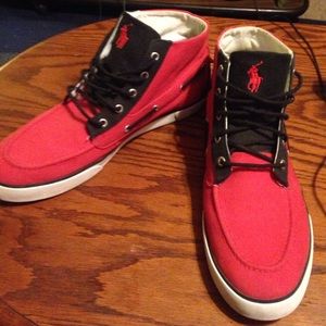 Men's designer Polo Ralph Lauren shoes with box