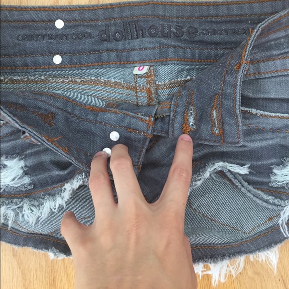 Rue 21 Dollhouse ripped Jean Shorts - Picture 2 of 4