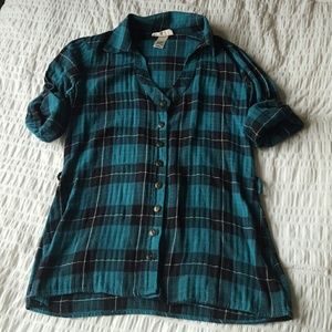 Teal Flannel